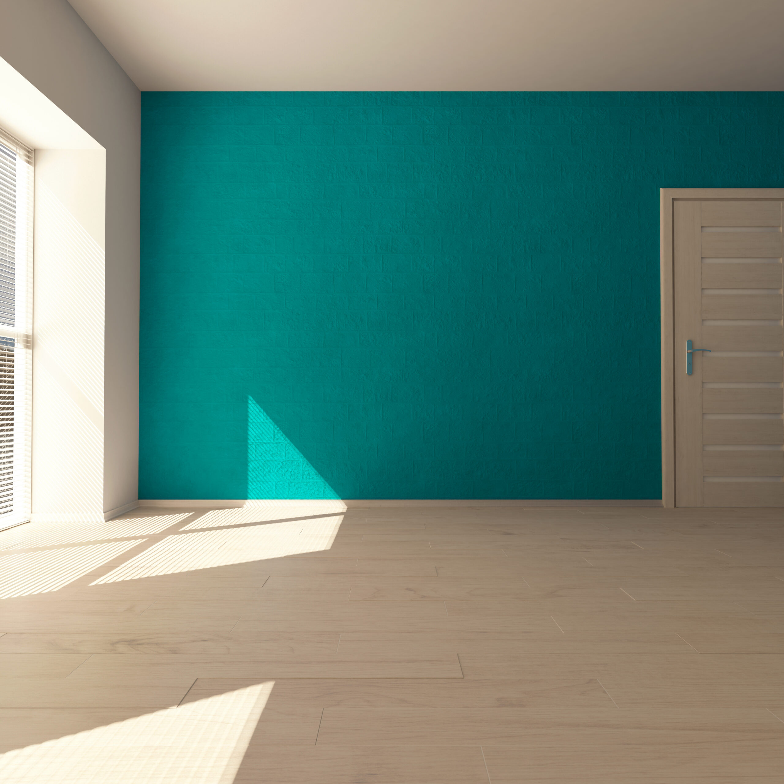 3d contemporary empty room